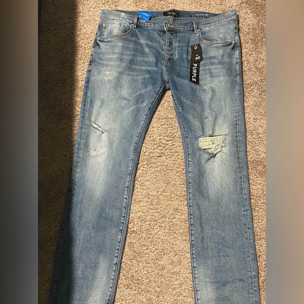 Purple jeans size 40 in good condition only worn once